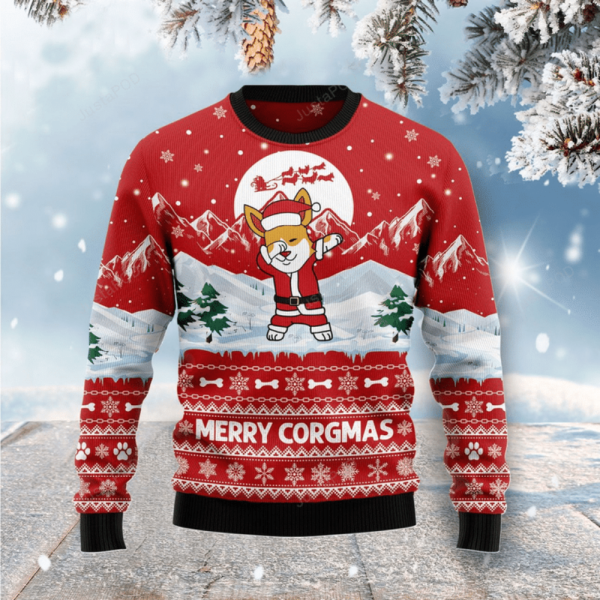 Corgi Dog Merry Xmas Ugly Christmas Sweater, Gift For Christmas 2023