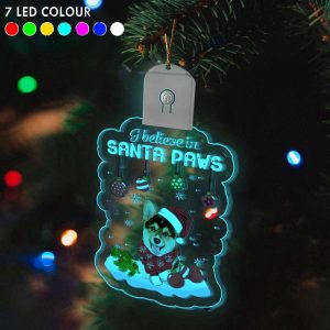 corgi i believe in santa paws led christmas ornaments corgi owner light up decorative tree.jpeg