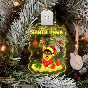 corgi i believe in santa paws led christmas ornaments corgi owner light up decorative tree 6.jpeg