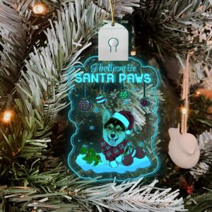 corgi i believe in santa paws led christmas ornaments corgi owner light up decorative tree 8.jpeg