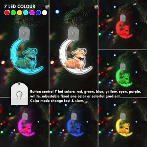 corgi light up christmas tree ornament led christmas ornaments gifts for corgi lovers 2.jpeg