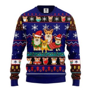 Corgi Ugly Christmas Sweater, Merry Corgmas…