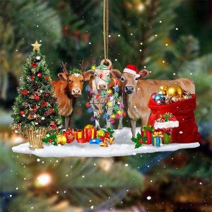 Cow Christmas Ornament Cow Christmas Tree…