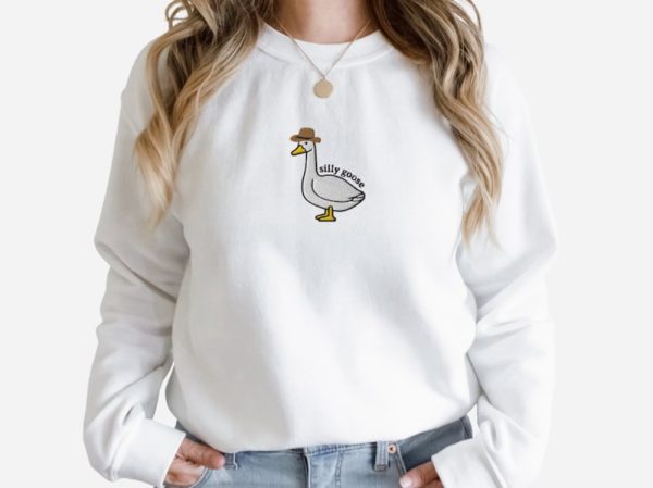 Cowboy Hat Embroidered Sweatshirt 2D Crewneck Sweatshirt Best Gift For Family