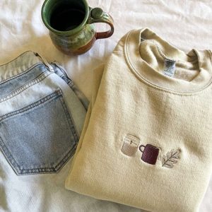 Cozy Fall Candle Trio Embroidered Sweatshirt…