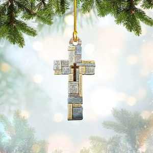 Cross Ornament Cross Christmas Tree Ornaments…