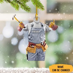 Custom Carpenter Ornament Carpenter Christmas Ornaments…