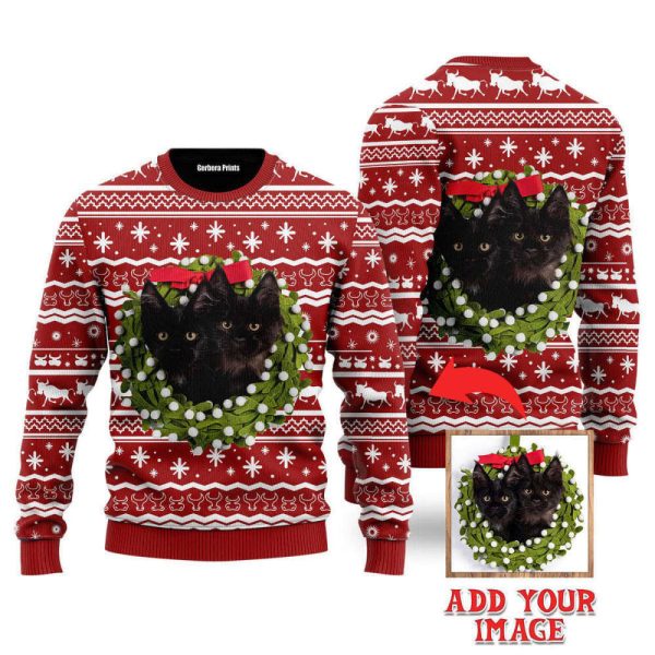 Custom Cat For Cat Lover And Happy Christmas Custom Christmas Sweaters