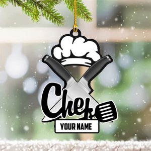 Custom Chef Ornament Personalized Chef Christmas…