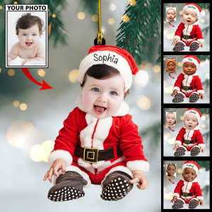 custom cute baby ornament cute baby elf ornament custom name christmas ornament 1.png