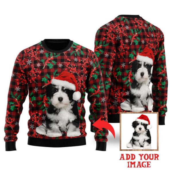 Custom Dog For Christmas Custom Christmas Sweaters For Men & Women