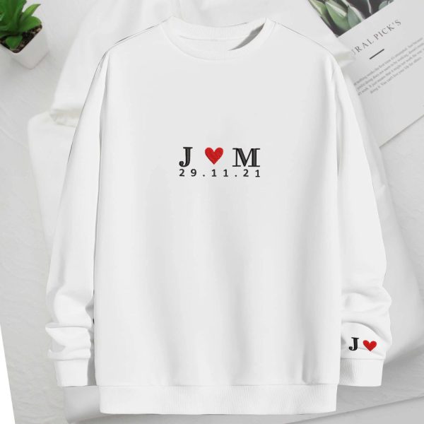 Custom Embroidered Sweatshirt, Customizable Name, For Men Women