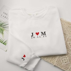 Custom Embroidered Sweatshirt, Customizable Name, For…
