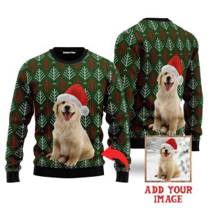 Custom Funny Christmas Dog In Green…