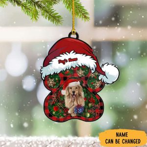 Custom Golden Retriever Ornament Dog Ower…