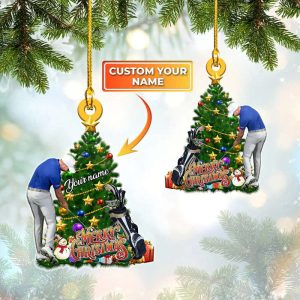 Custom Golf Christmas Ornament Golf Ornaments…