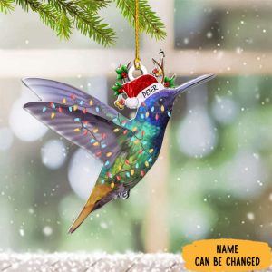 Custom Hummingbird Christmas Ornament 2023 Xmas…