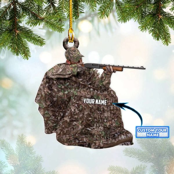 Custom Hunting Christmas Ornament Personalized Hunting Ornament 2023