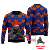 Custom Love Cat On Christmas Heart Custom Christmas Sweaters For Men & Women