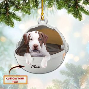 Custom Pitbull Christmas Ornament Personalized Pitbull…