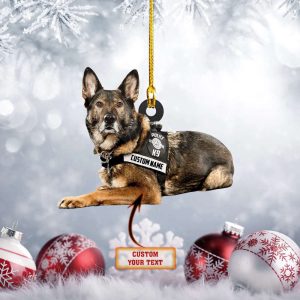 Custom Police K9 Christmas Ornament 2023…