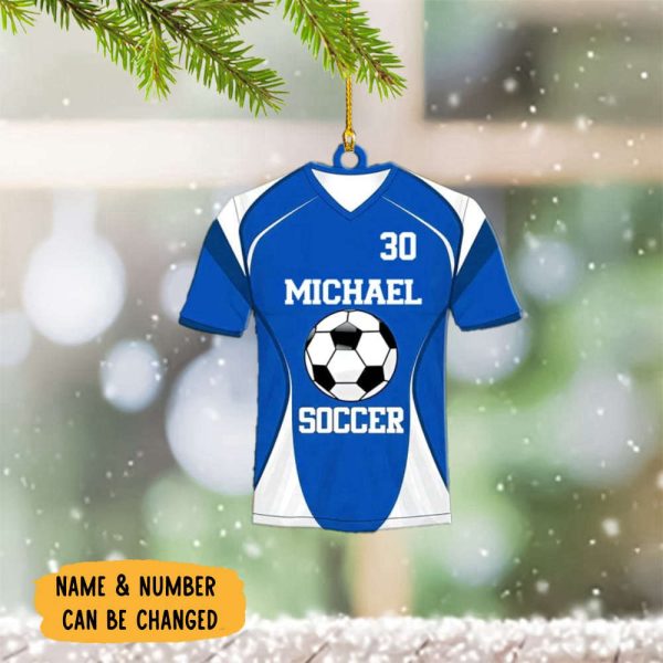 Custom Soccer Christmas Ornament Personalized Soccer Ornaments 2023