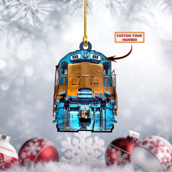 Custom Train Ornament Train Christmas Ornaments Decorating For Xmas 2023