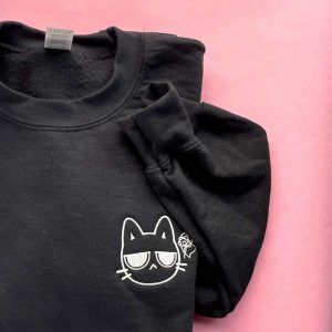 cute cat emojis embroidered sweatshirt 2d crewneck sweatshirt for men and women 3099 1.jpeg