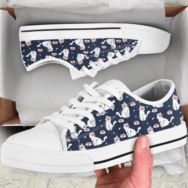 Cute Cat Low Top Shoes – Adorable and Stylish Footwear for Cat Lovers