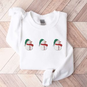 Cute Christmas Embroidered Sweatshirt 2D Crewneck…