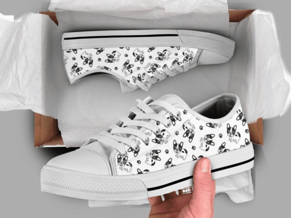 Cute French Bulldog Low Top Shoes – Stylish & Adorable Footwear for Dog Lovers