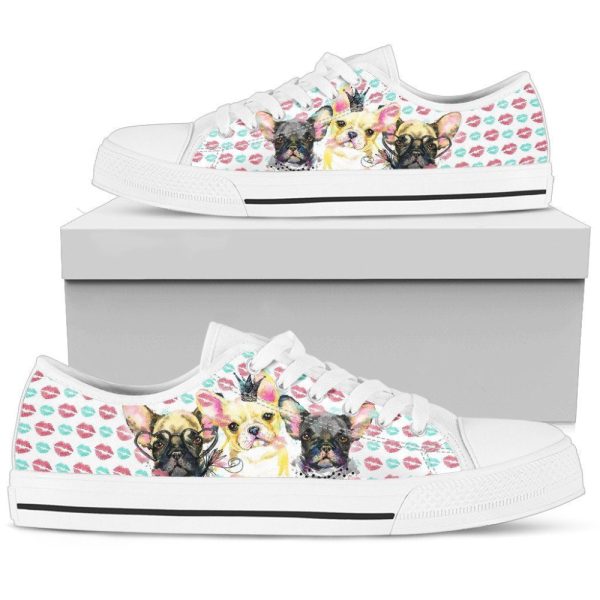 Cute French Bulldog Sneakers: Stylish & Comfortable Low Top Shoes