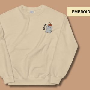 cute ghost embroidered sweatshirt 2d crewneck sweatshirt for men and womensws4089 2.jpeg