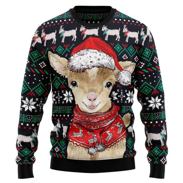 Cute Goat T1410 Ugly Christmas Sweater –  Best Gift For Christmas