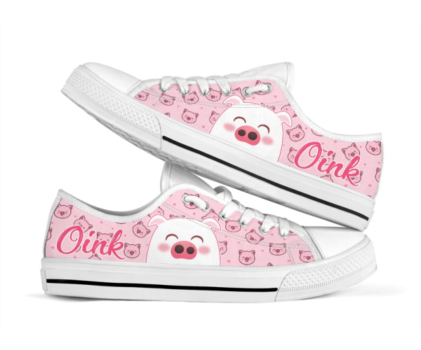 Cute Piggy Low Top Shoes Sneaker MTC103078Sb Trendy Footwear