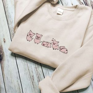 cute pigs embroidered halloween sweatshirt 2d crewneck sweatshirt for men and women sws3015 1.jpeg