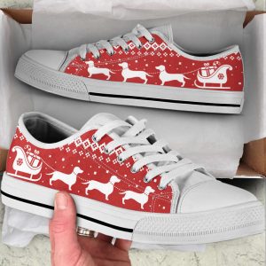 Dachshund Christmas Gift Low Top Shoes…