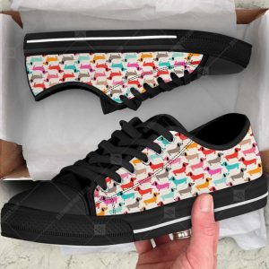dachshund dog vintage sausage pattern low top shoes canvas sneakers casual shoes for men and women.jpeg