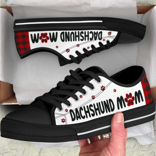 Dachshund Mom Paid Low Top Shoes Canvas Sneakers Casual Shoes
