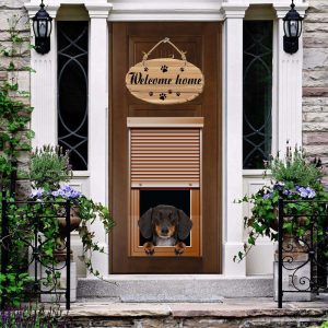 Dachshund Welcome Home Door Cover: Perfect…