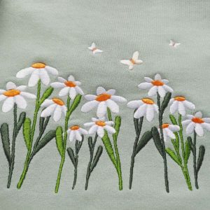 daisies and butterfly embroidered sweatshirt 2d crewneck sweatshirt for men and women sws2977 1.jpeg