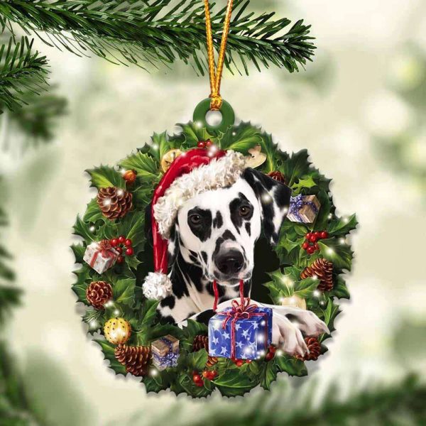 Dalmatian And Christmas Ornament 2023 Christmas Tree Ornaments,  Gift For Dog Lover