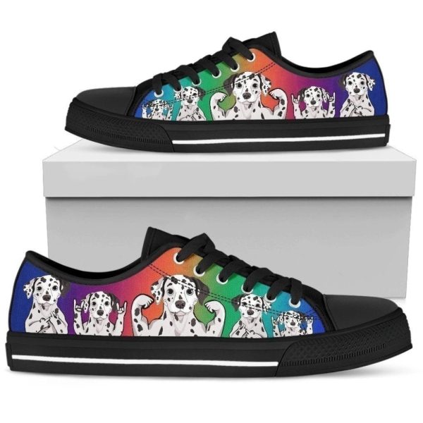 Dalmatian Dog Lover Women’s Low Top Shoe Gift Idea NH09