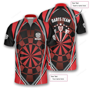 dart board red black custom darts jerseys for men personalized dart jersey shirt 1.png