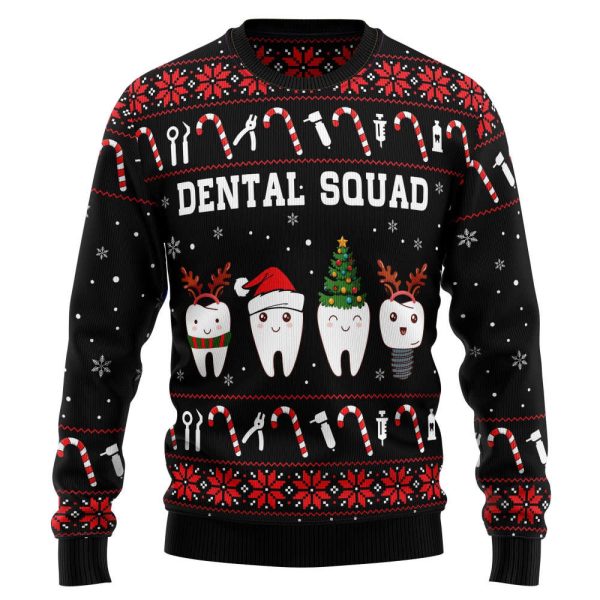 HT031112 Dental Squad Ugly Christmas Sweater by Noel Malalan