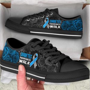 diabetes awareness shoes walk low top shoes canvas shoes best gift for men and women cancer awareness.jpeg