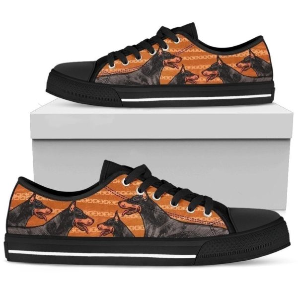 Doberman Dog Lover Women’s Sneakers Low Top Shoes Gift Idea NH09