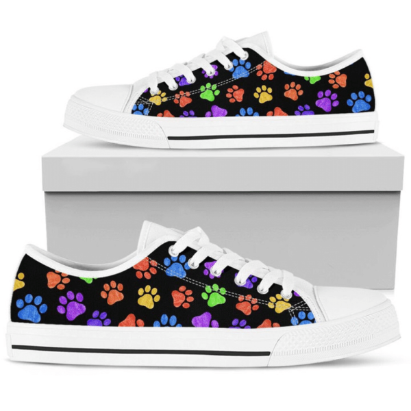 Stylish Dog Art Pastel Low Top Shoes – PN206182Sb: For Canine Lovers