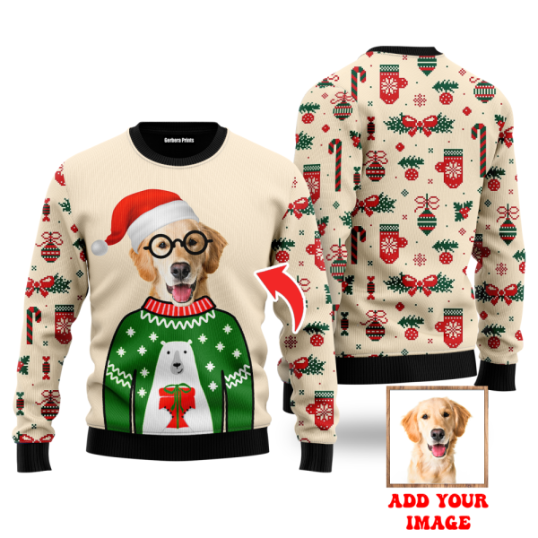 Dog Custom Photo Christmas Custom Christmas Sweaters For Men & Women