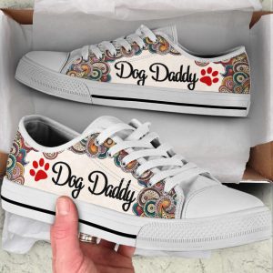 dog daddy paisley low top shoes canvas sneakers casual shoes for men and women dog mom gift.jpeg